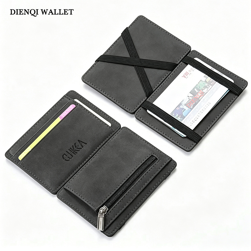 Bifold Leather Wallet - Carteira Mágica de Couro PU para