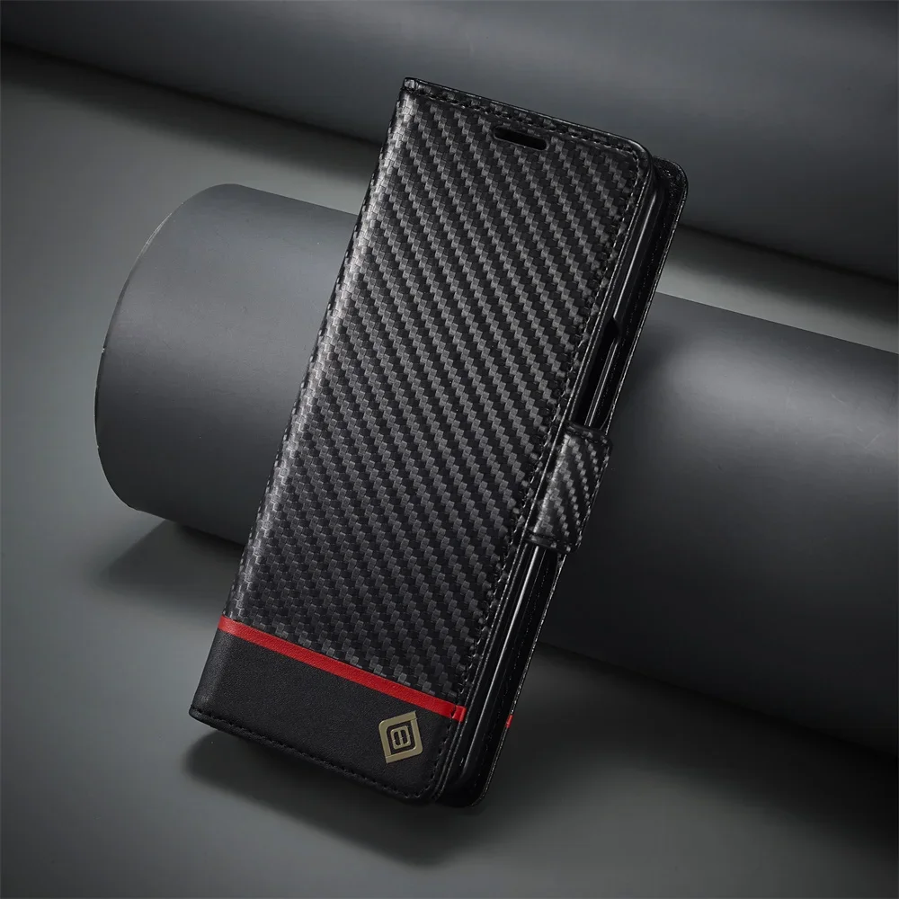 Bifold Leather Wallet - Capa luxuosa de couro pu de