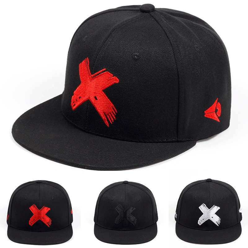 X Men Accessories - Unissex simples carta x bordado hip-hop