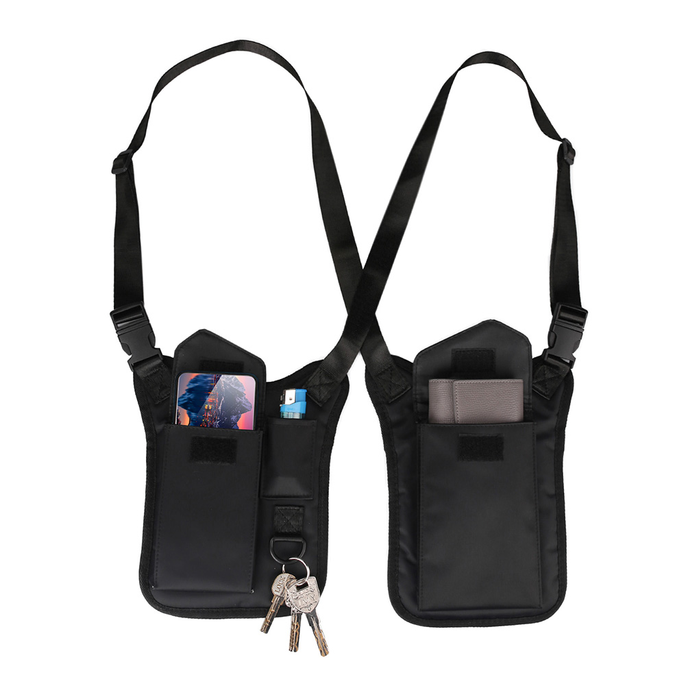 Phone Wallet Combo - Portátil axilas carteira tático anti-roubo coldre