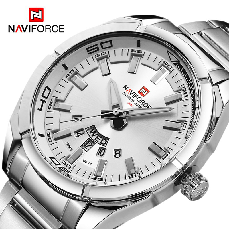 Men'S Accessories Luxury Brands - Relógio Masculino NAVIFORCE de Luxo em