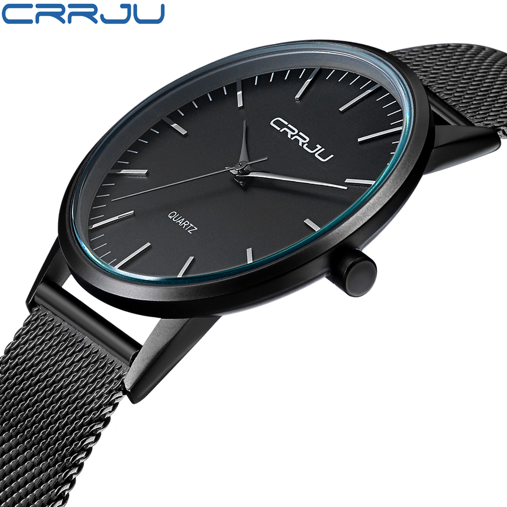 Men'S Accessories Luxury Brands - Crrju relógio de pulso de aço