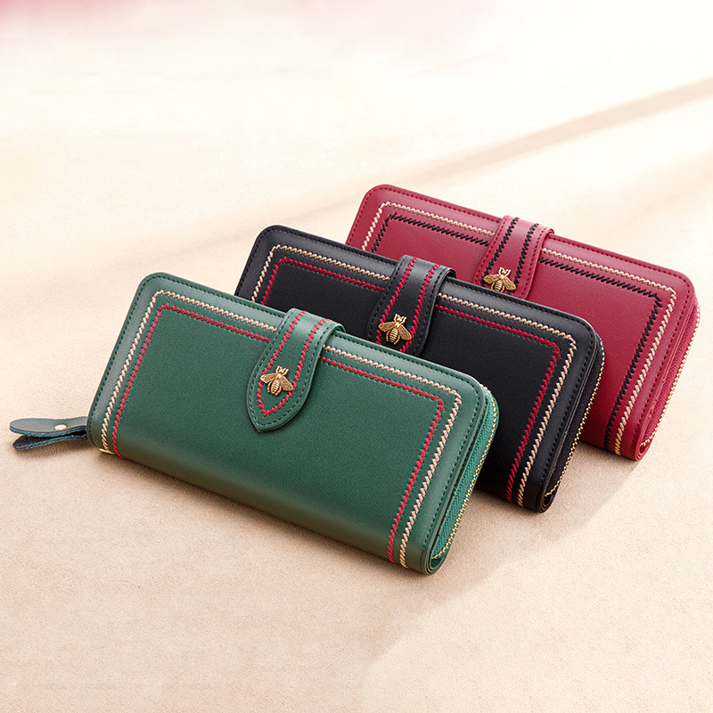 Phone Wallet Combo - Carteiras de couro genuíno das mulheres