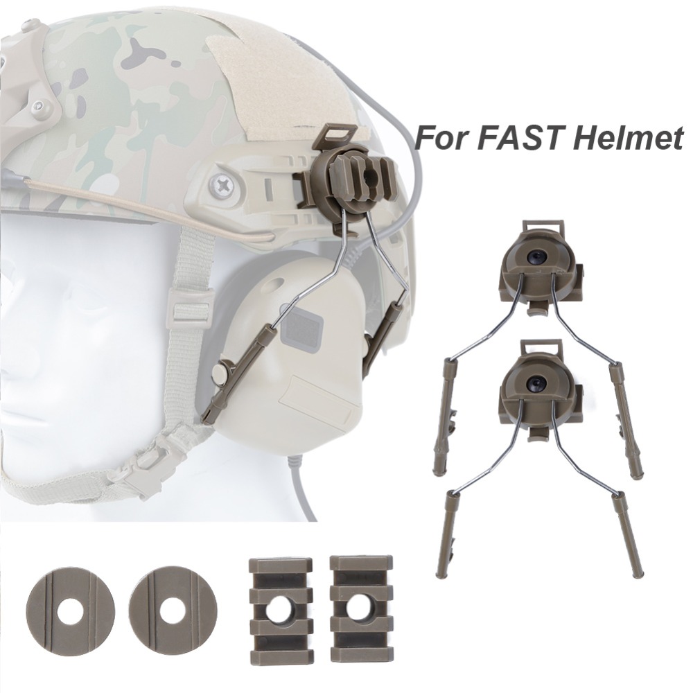 Men'S Accessories Types - Conjunto adaptador de trilho para capacete,