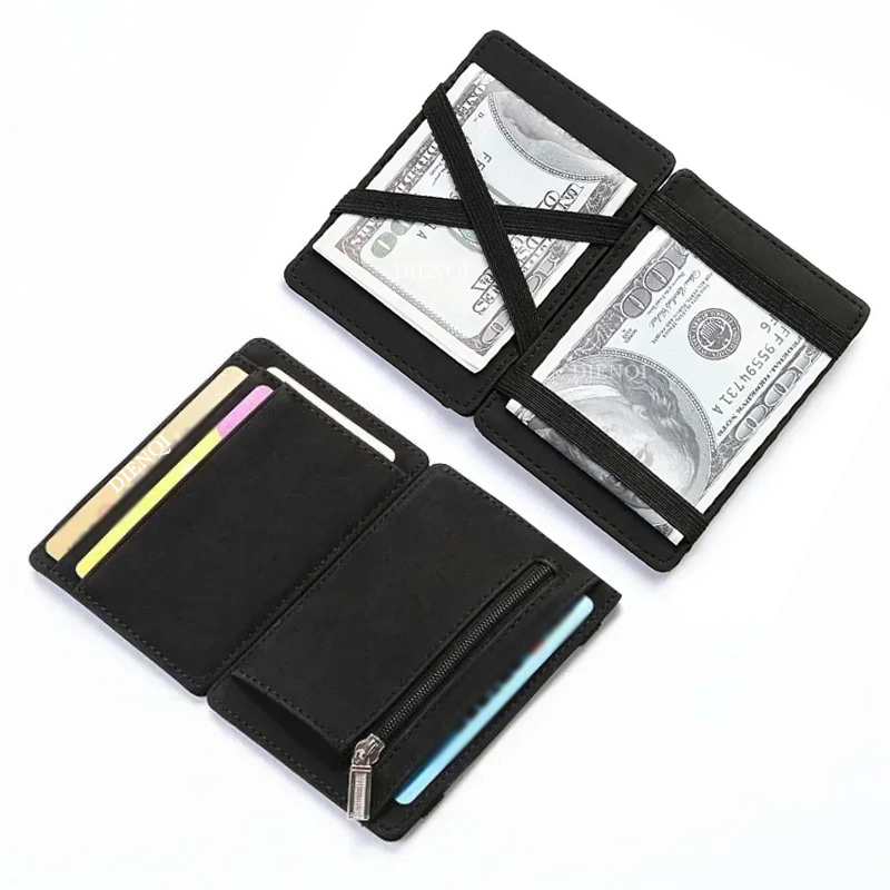 Carteira Mágica de Couro PU pa - Bifold Leather Wallet avaliação e preço