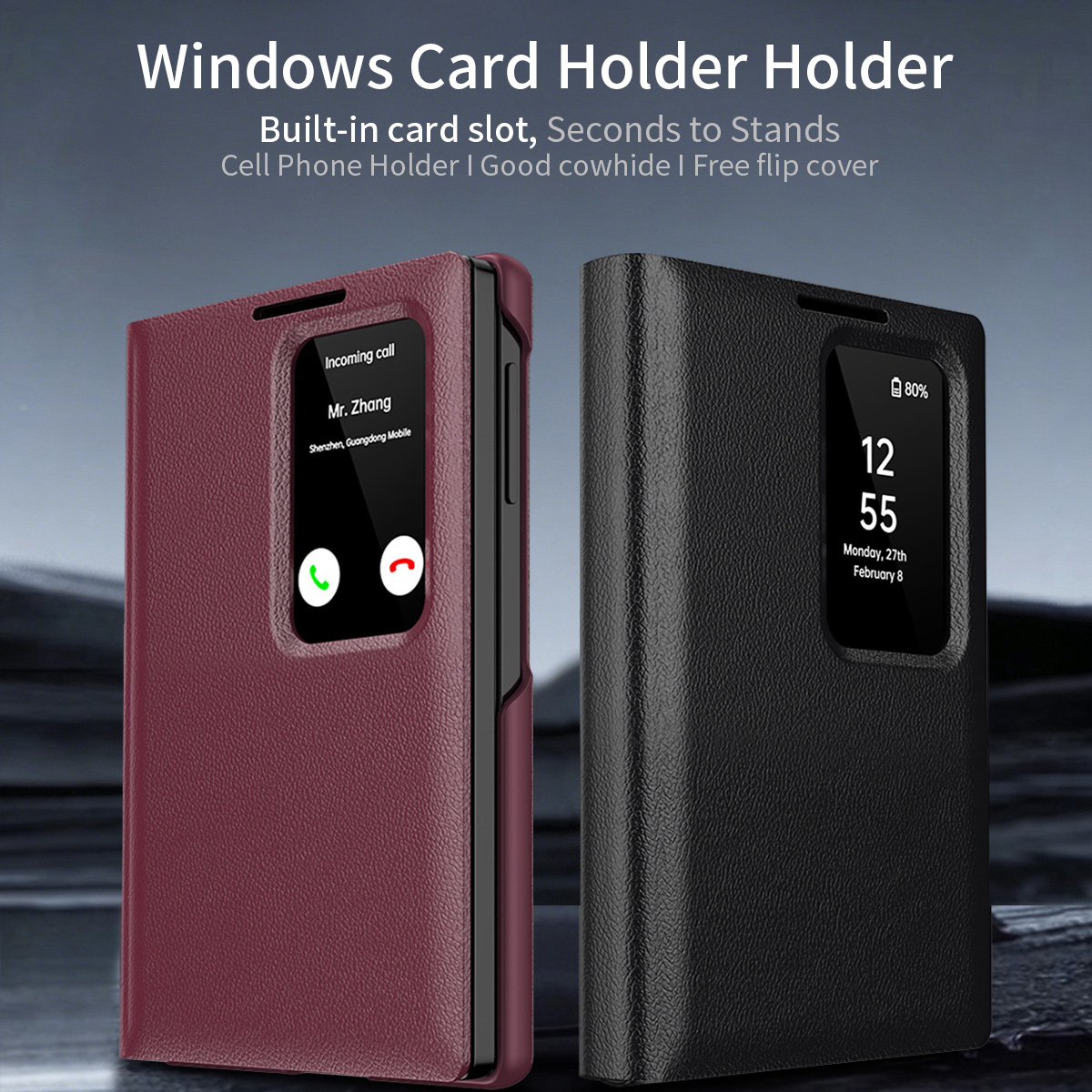 Capa de Couro para Celular com - Bifold Leather Wallet avaliação e preço