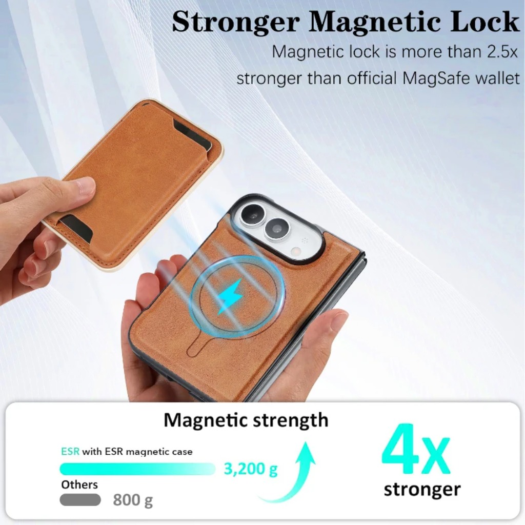 Capa de Telefone com Carteira  - Bifold Leather Wallet avaliação e preço