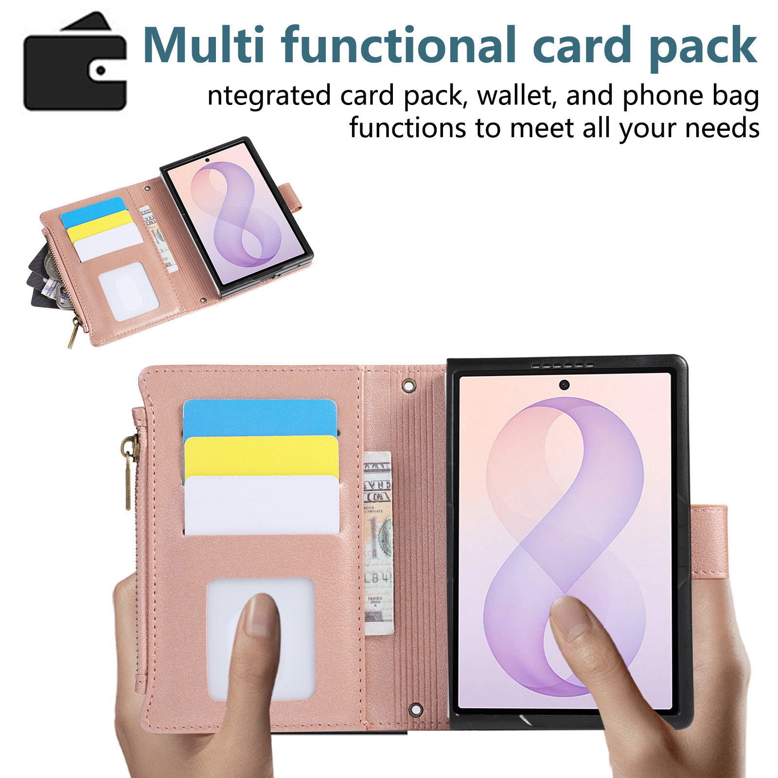 Capa de Telefone com Alça de P - Bifold Leather Wallet avaliação e preço
