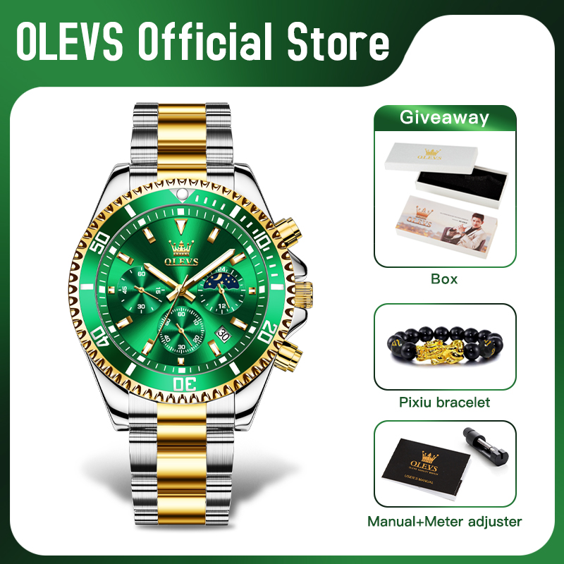 Relógio Masculino OLEVS 2870,  - Men'S Accessories Luxury Brands avaliação e preço
