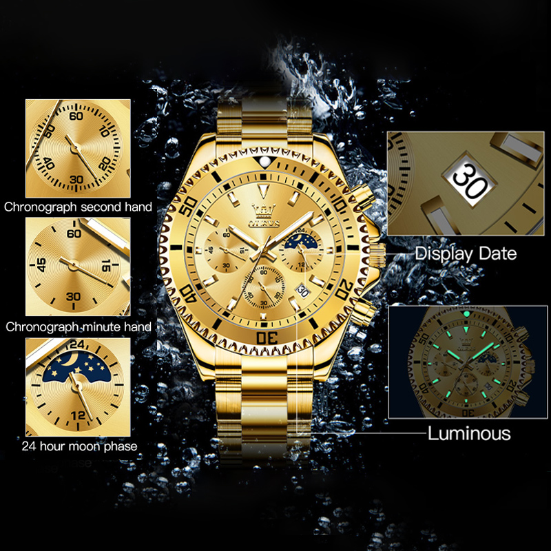 Relógio Masculino OLEVS 2870,  - Men'S Accessories Luxury Brands avaliação e preço