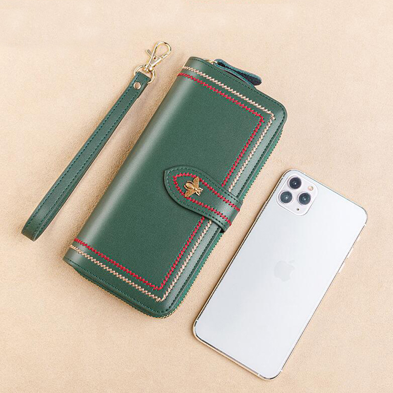 Carteiras de couro genuíno das - Phone Wallet Combo avaliação e preço